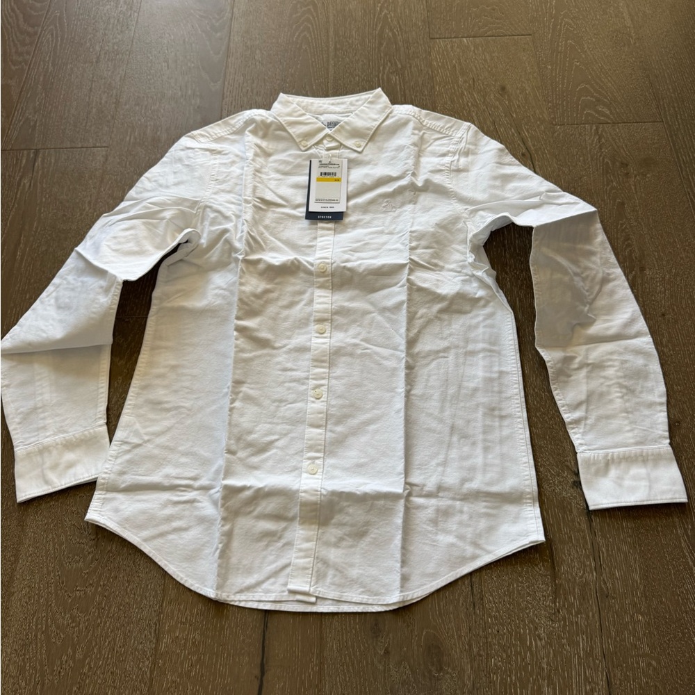 Penguin Men's White Button-Up Shirt